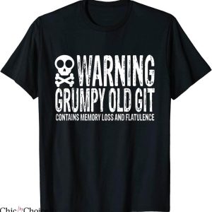 Grumpy Old Git T-Shirt Warning Motorcycle Vintage Tee