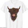 Highland Cow T-Shirt Scottish Cow Face Highlander Cattle