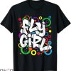 Hip Hop T-Shirt Fly Girl Retro 80s Old School Black Girl