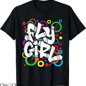 Hip Hop T-Shirt Fly Girl Retro 80s Old School Black Girl
