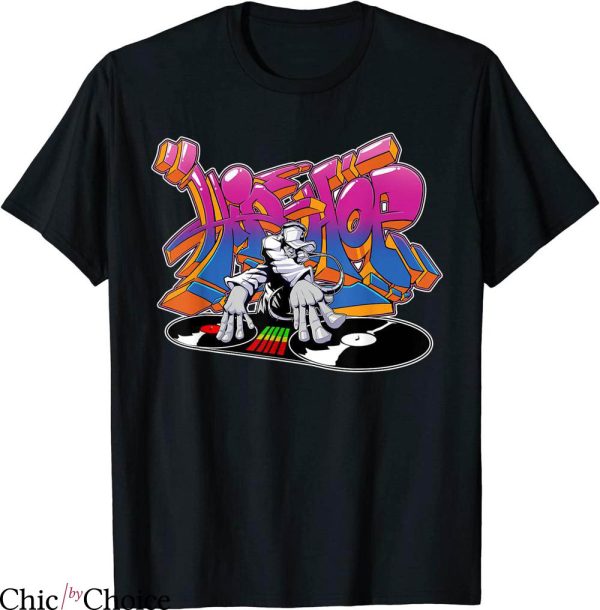 Hip Hop T-Shirt HipHop Graffiti DJ Dancing Party Old School