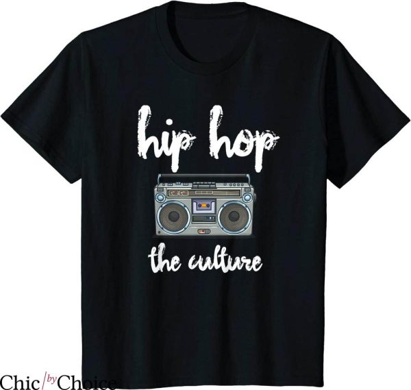 Hip Hop T-Shirt Old School Mix Tape Boombox The Culture