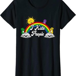 I Hate People T-Shirt Retro Funny Gift