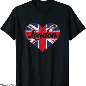 I Love London T-Shirt Cute UK British Heart Trendy Tee