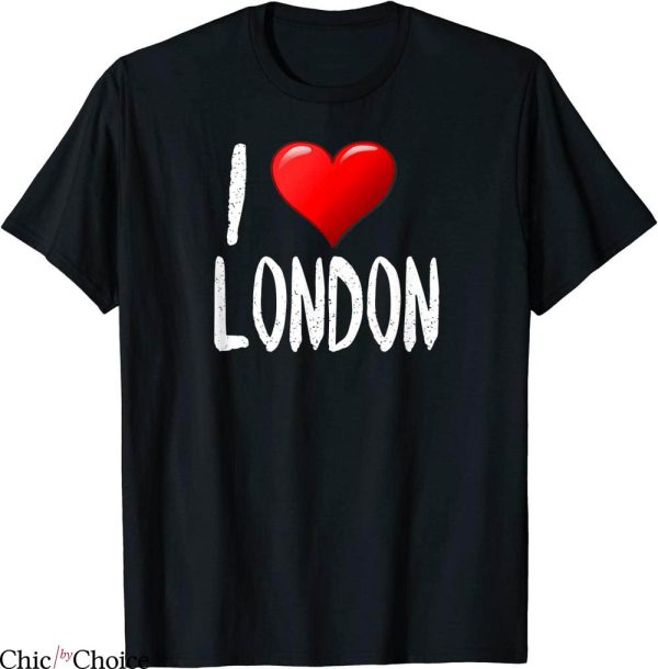 I Love London T-Shirt I Heart Great Britain Souvenir Tee