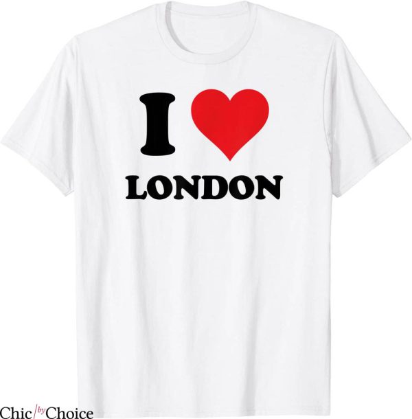 I Love London T-Shirt I Heart London Trendy Souvenirs Tee