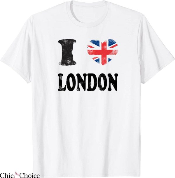 I Love London T-Shirt London England Vintage Souvenirs Tee