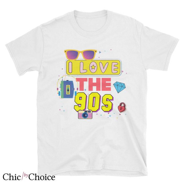 I love 90s T Shirt 90s Birthday Vintage Retro Unisex T Shirt