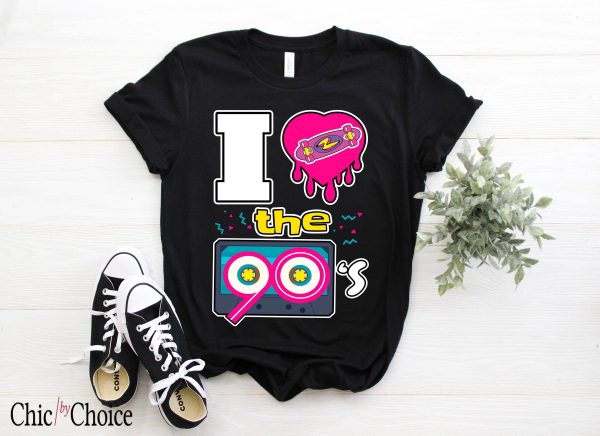 I love 90s T Shirt Cute Lover Retro Born In The 90s Shirt