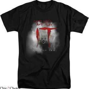 IT Chapter 2 T-Shirt Fog Horror Movie Characters Scary Tee