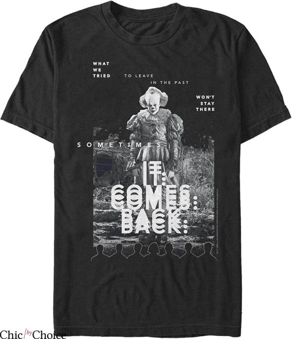 IT Chapter 2 T-Shirt Pennywise Glitch Horror Film Character
