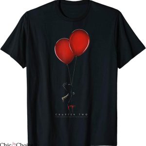 IT Chapter 2 T-Shirt Red Balloons Logo Halloween Scary Tee