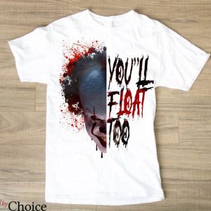 IT The Clown T-Shirt Scary Movie IT You’ll Float Too Horror