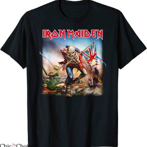 Iron Maiden T-Shirt The Trooper Heavy Metal Band Vintage
