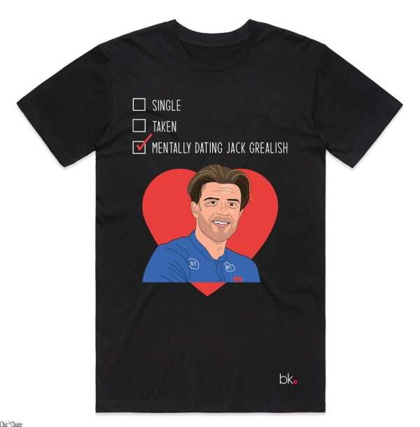 Jack Grealish T-Shirt Dating Banter King Euro Memorabilia