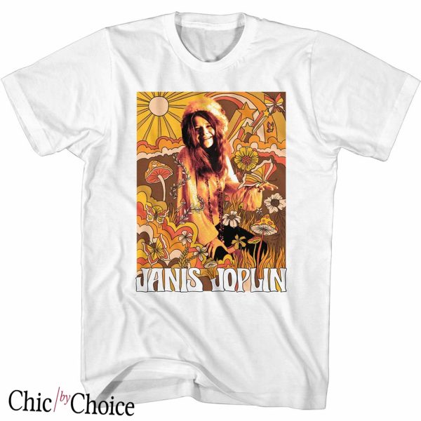 Janis Joplin T Shirt Drawn Over Pic Unisex T Shirt