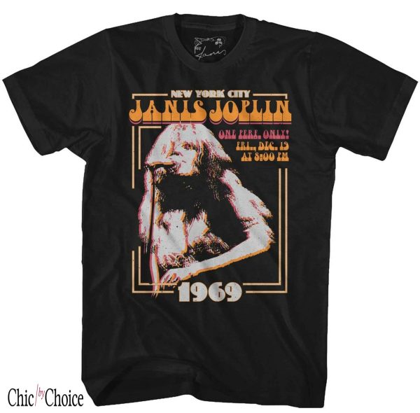 Janis Joplin T Shirt New York City Music Retro T Shirt