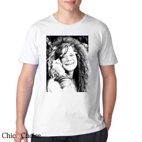 Janis Joplin T shirt Janis Joplin Lady Girl White Unisex Shirt
