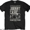 Johnny Cash T-shirt Folsom Prison Poster Official Mens Black