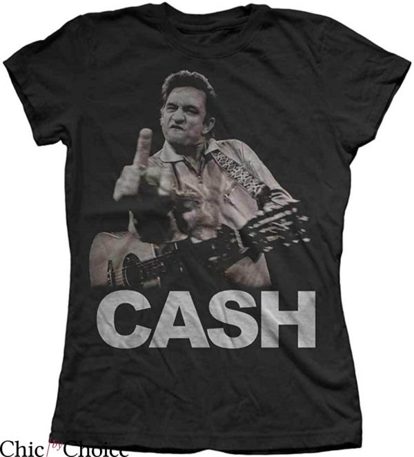 Johnny Cash T-shirt Funny Photo Of Cash Best Composer Singer