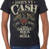 Johnny Cash T-shirt Mens In Black Official Country Rock Roll