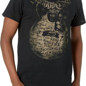 Johnny Cash T-shirt Retro Guitar Famous Songs Of Johnny Cash