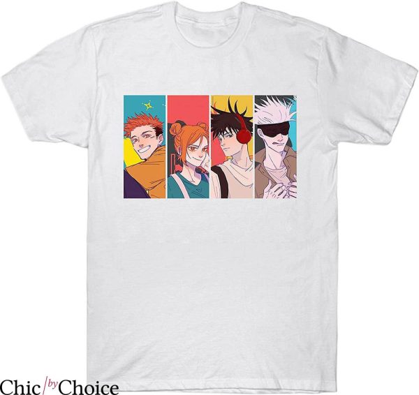 Jujutsu Kaisen T-shirt Colorful Jujutsu Kaisen Character