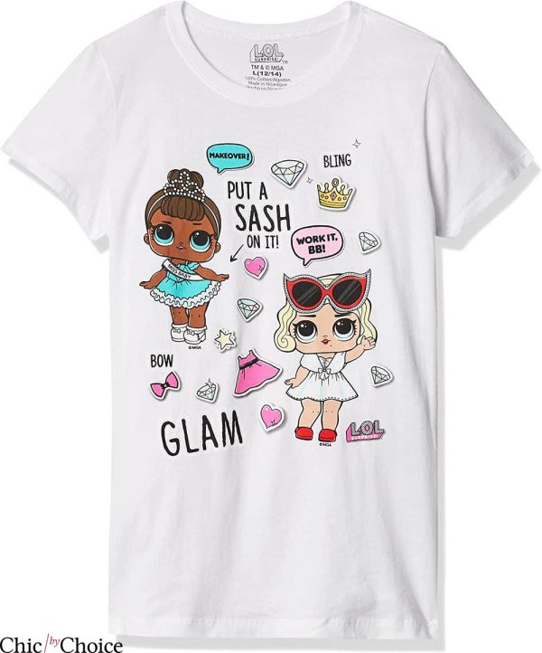 LOL Doll Birthday T-Shirt LOL Surprise Girls’ Big Glam Club