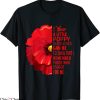 Lest We Forget T-Shirt Veterans Day Red Poppy Flower