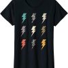 Lightning Bolt T-Shirt Vintage Thunder Leopard Zebra Animal