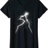 Lightning Bolt T-Shirt With A Graphic Design Electricity