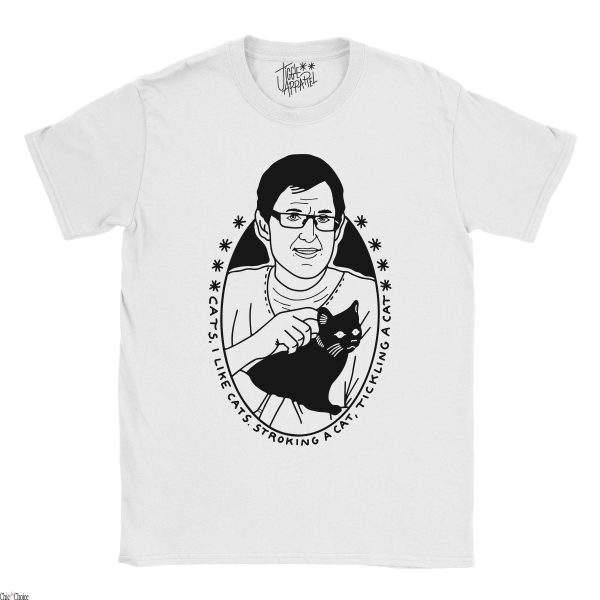 Louis Theroux T-Shirt I Like Cats Birthday Christmas