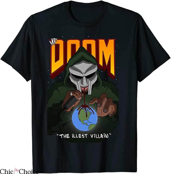 MF Doom T-Shirt Retro Hip-Hop Rapper Producer Fans Tee