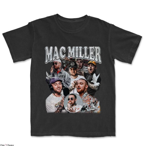 Mac Miller T-Shirt Vintage Inspired Rapper Producer Fans Tee