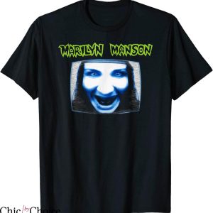 Marilyn Manson T-shirt Manson On TV Show Cool Punk Rocker