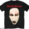 Marilyn Manson T-shirt Red Lips Rock Heavy Metal For Fan