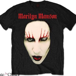 Marilyn Manson T-shirt Red Lips Rock Heavy Metal For Fan