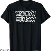 Marilyn Manson T-shirt Typography Name Punk Rock For Fan