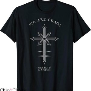 Marilyn Manson T-shirt We Are Chaos Cross Punk Rock For Fan