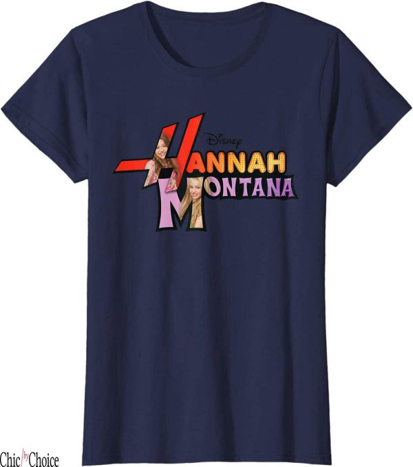 Miley Cyrus T-Shirt Disney Channel Hannah Montana Logo
