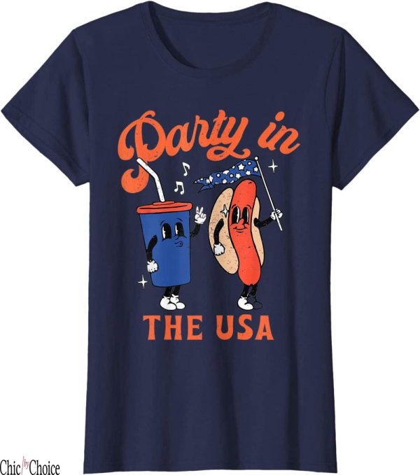 Miley Cyrus T-Shirt Party In The USA Shirt Hot Dog Lover Usa