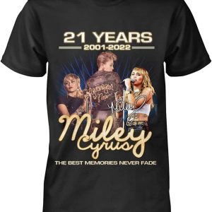 Miley Cyrus T-Shirt Signature Thank You The Memories Rock