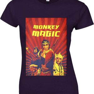 Monkey Magic T-Shirt Retro Kung Fu 70’s 80’s Novelty Tee
