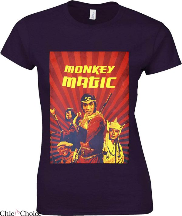 Monkey Magic T-Shirt Retro Kung Fu 70’s 80’s Novelty Tee