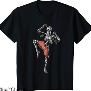 Muay Thai T-Shirt Cool Skeleton Fighter Kickboxing Fighting