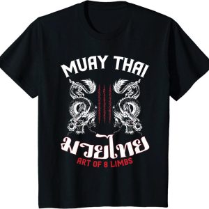 Muay Thai T-Shirt Dragon Fighter Kickboxing Fighting MMA