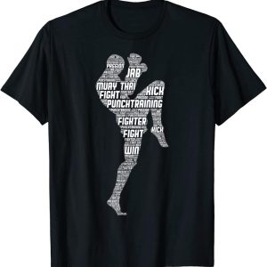 Muay Thai T-Shirt Fighting Spirit Art Of Fighting Typography