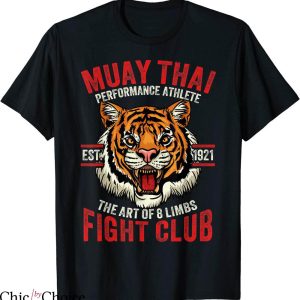 Muay Thai T-Shirt Tiger Fight Club Kickboxing Fighting MMA