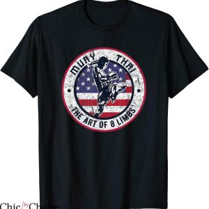Muay Thai T-Shirt Vintage Muay Thai Karate Boxing Mixed