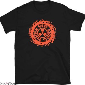 Ned’s Atomic Dustbin T-Shirt Fire Circle Rock Band Tee